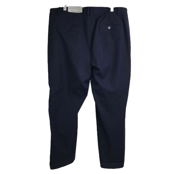 Talbots Curvy Dress Pants Womens 18 Navy Blue High Waist Straight Leg NWT - Picture 4 of 6